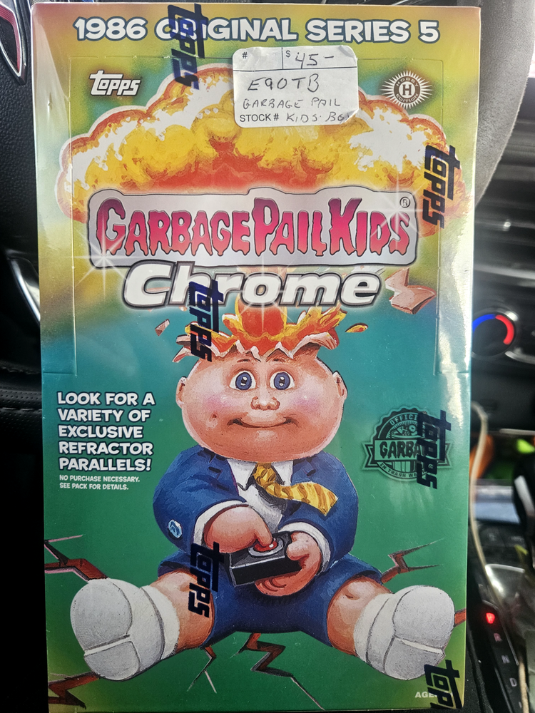1986 original garbage pail kids chrome box sealed series 5