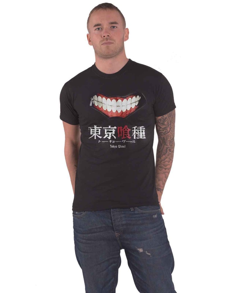Tokyo Ghoul Gruesome Smile Official Manga Mens Black T-Shirt