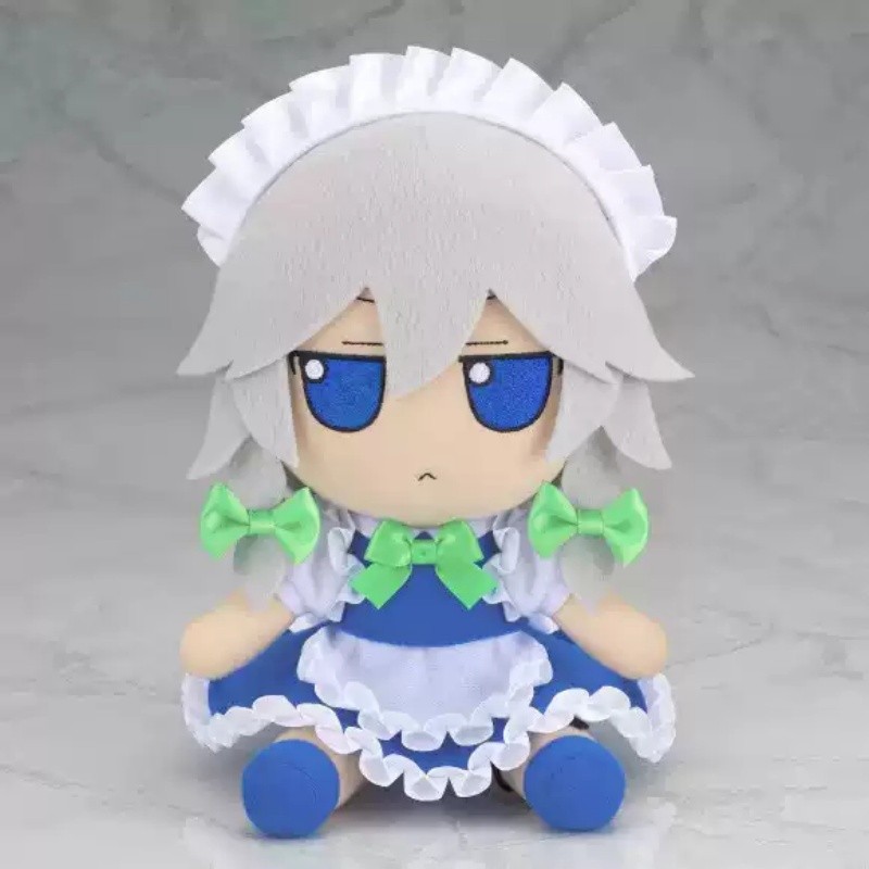 Touhou Project Fumo Fumo Izayoi Sakuya Plush Doll 20cm Toy Xmas Cute Gifts New