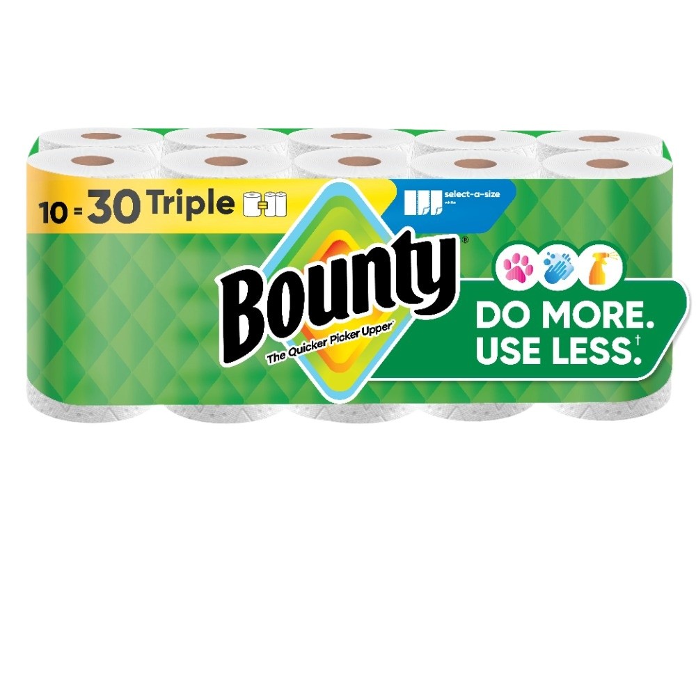 Bounty Paper Towels Select-A-Size, 10 Triple Rolls