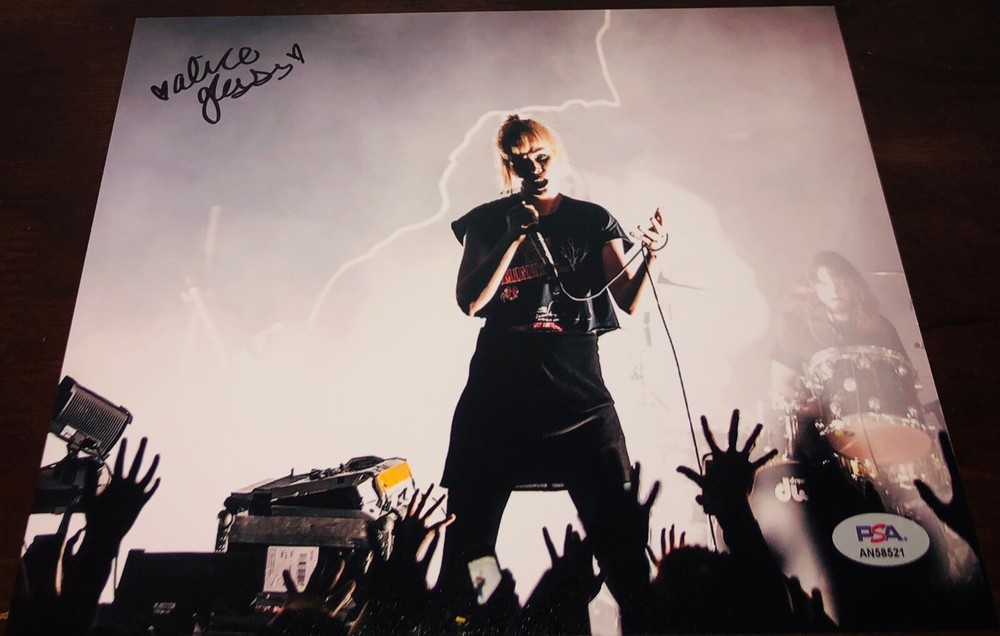 Alice Glass Hot Sexy Crystal Castles II III Amnesty Signed 8x10 Photo PSA RARE K