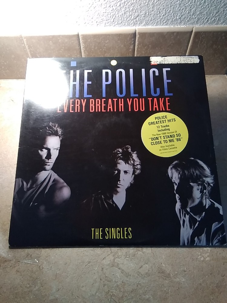 The Police Every Breath You Take Singles Vinyl Record Promo Hype A&M 1986 SP3902