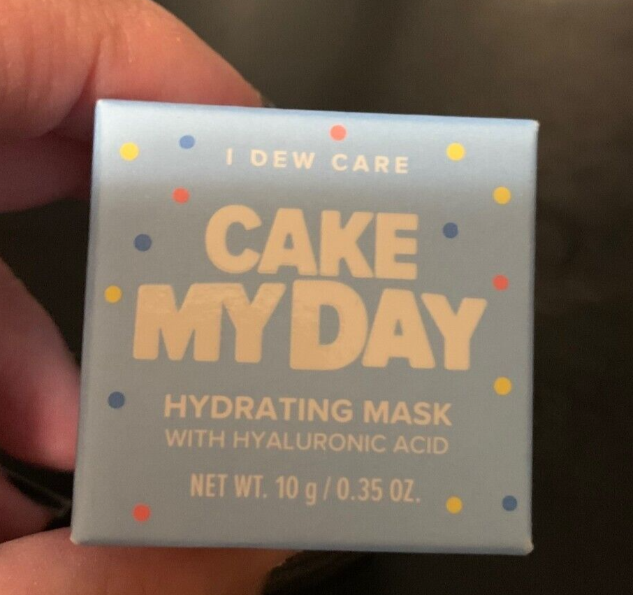 NEW I Dew Care Cake My Day Hydrating Facial Mask 10g 0.35oz w/Hyaluronic Acid