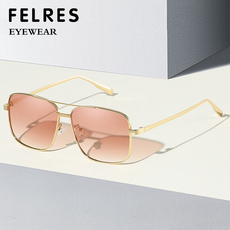 Metal Square Sunglasses Women Fashion Classic Outdoor Shade Glasses UV400 Hot