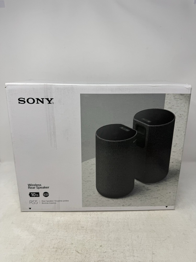Sony SA-RS5 Wireless Rear Speakers with Built-in Battery Compatible with HT-A7000 and HT-A5000 Soundbars