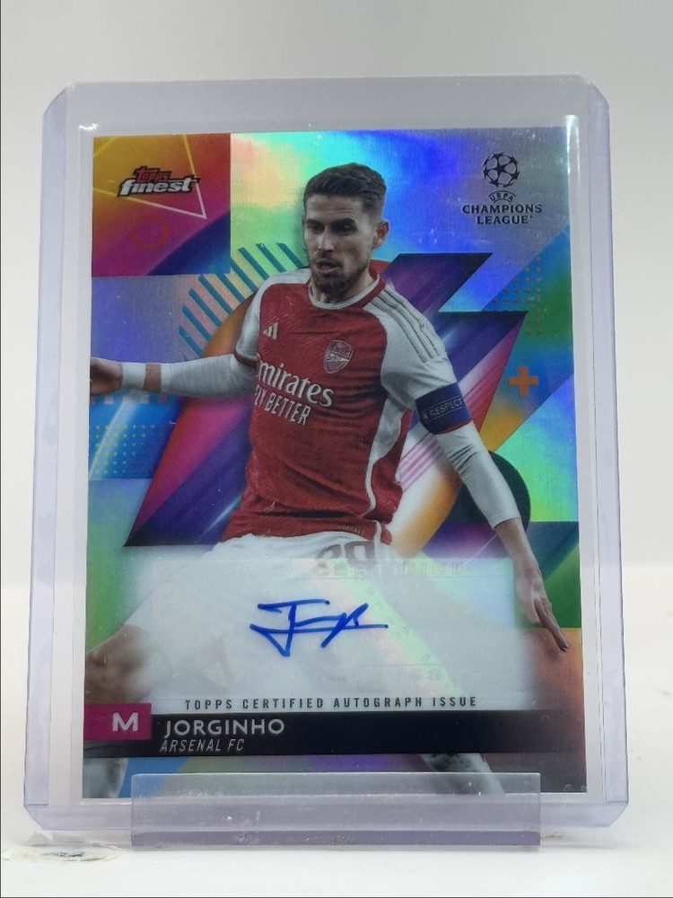 JORGINHO 2023 TOPPS FINEST UCL AUTOGRAPH REFRACTOR AUTO Q0902