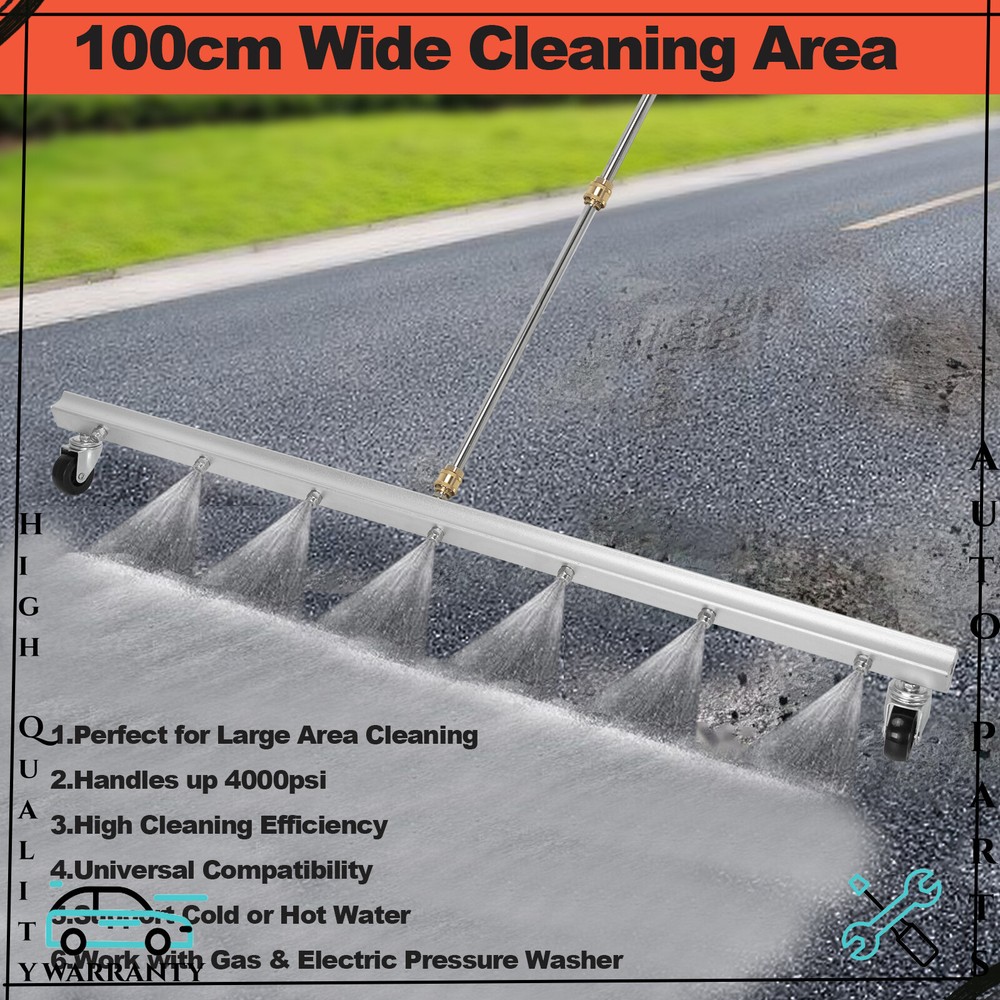 4000psi Undercarriage Cleaner Pressure Washer Water Broom 39.37in Under Car Wash