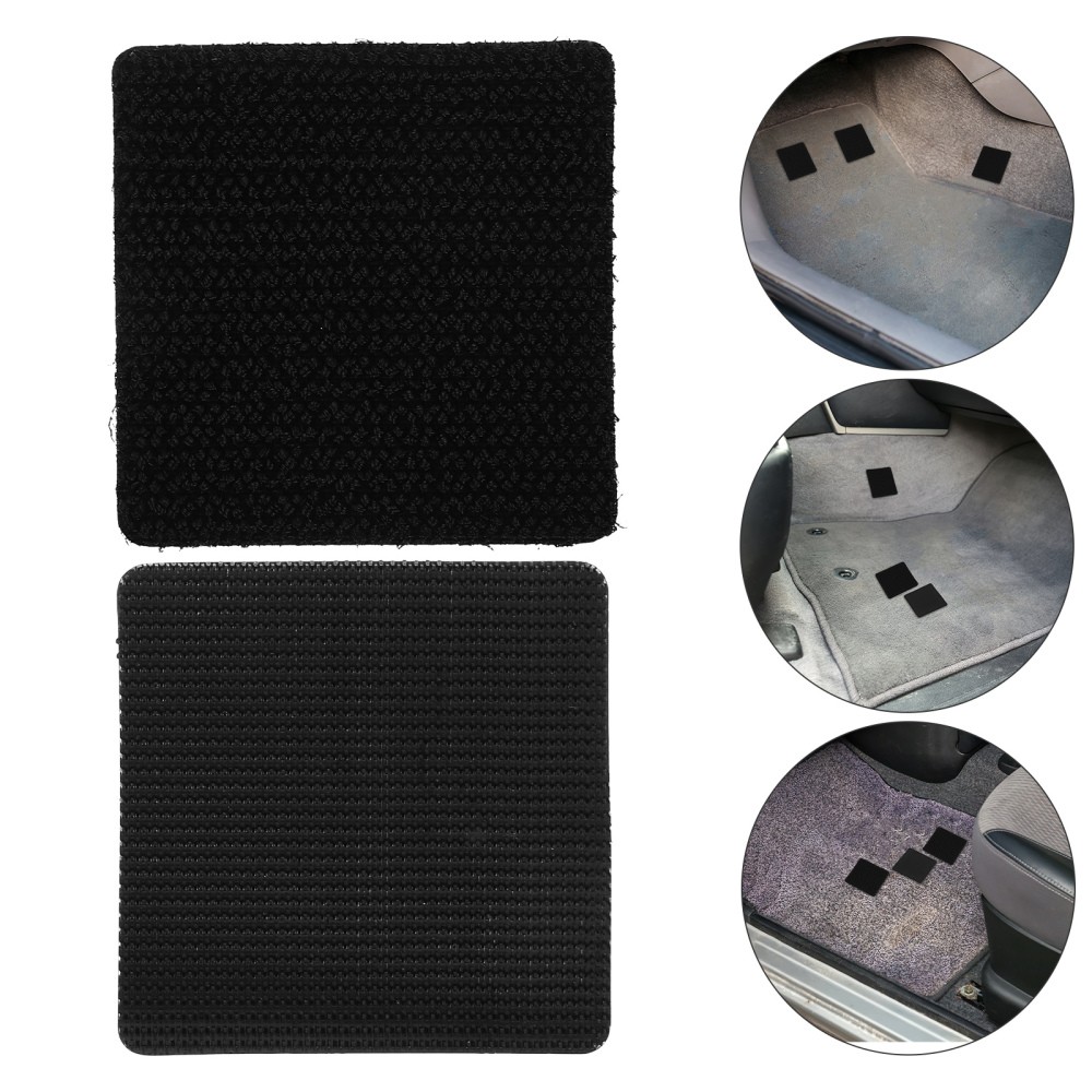 10icing 10 Sets Non-Slip Car Foot Pad Gripper Adhesive Liner Hook Mats