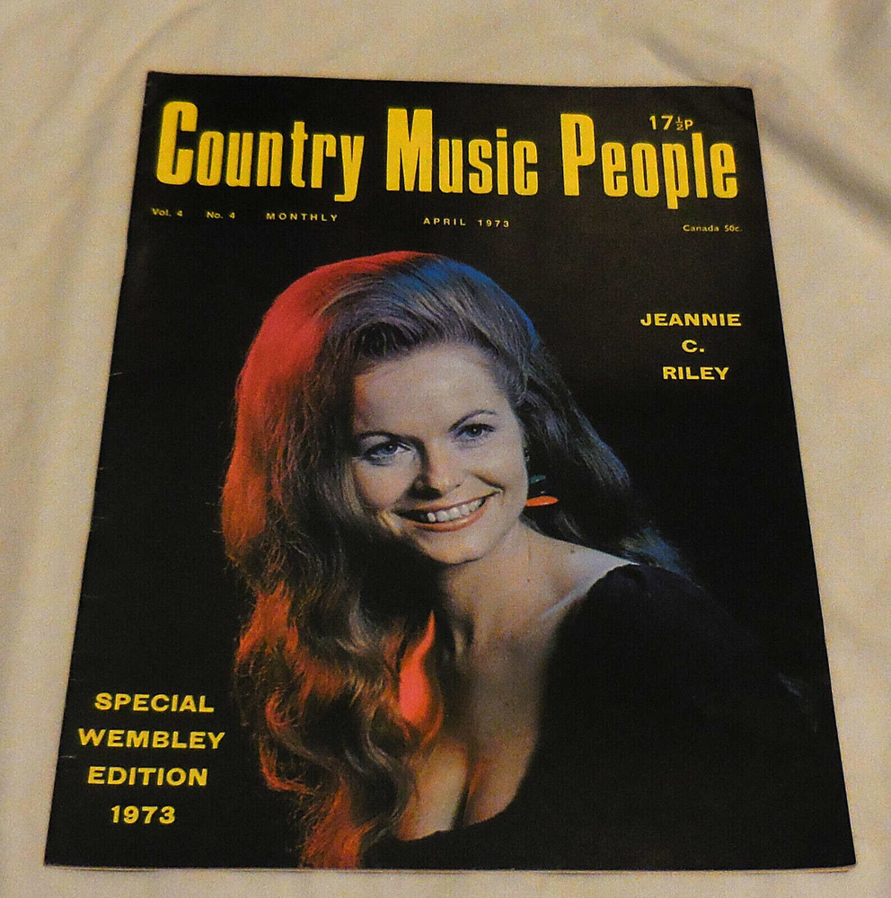 1 Country Music People April 1973 Vol 4 No 4 Jennie C Riley Wemble edition VTG