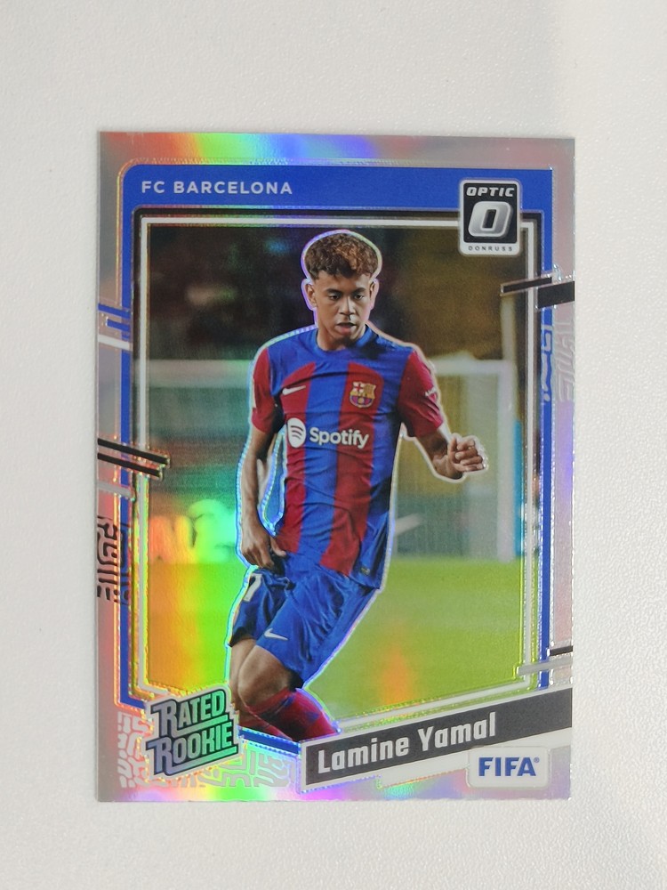 Lamine Yamal 2023-24 Panini Donruss FIFA Silver Rated Rookie #177 Refractor -VI