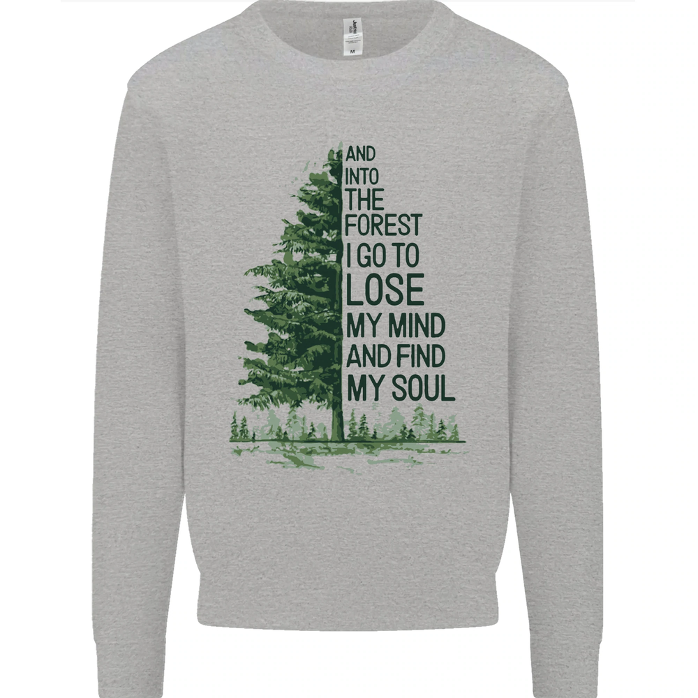 Into the Forest Outdoors Trekking Hiking Mens Sweatshirt Jumper