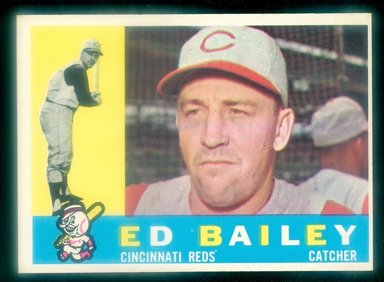 1960 Topps #411 Ed Bailey Baseball Card EXMT Condition
