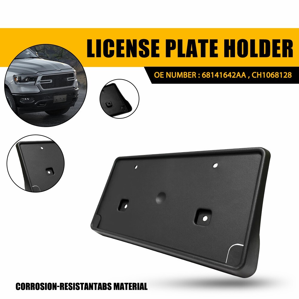 Front License Plate Bracket for 2013-2016 Ram 1500 - CH1068128 68141642AA EPU