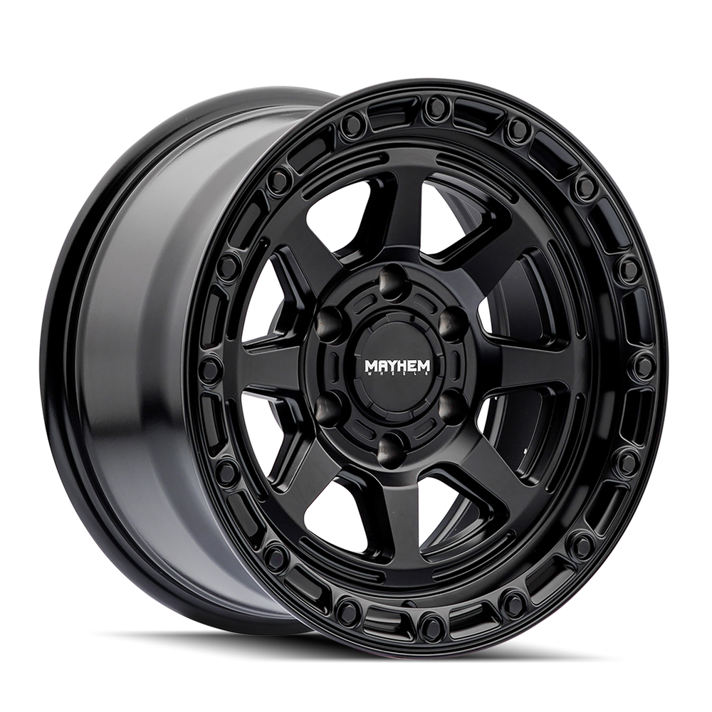 MAYHEM RIDGELINE 8306 SATIN BLACK 17X8.5 5-127 -6MM 78.1MM