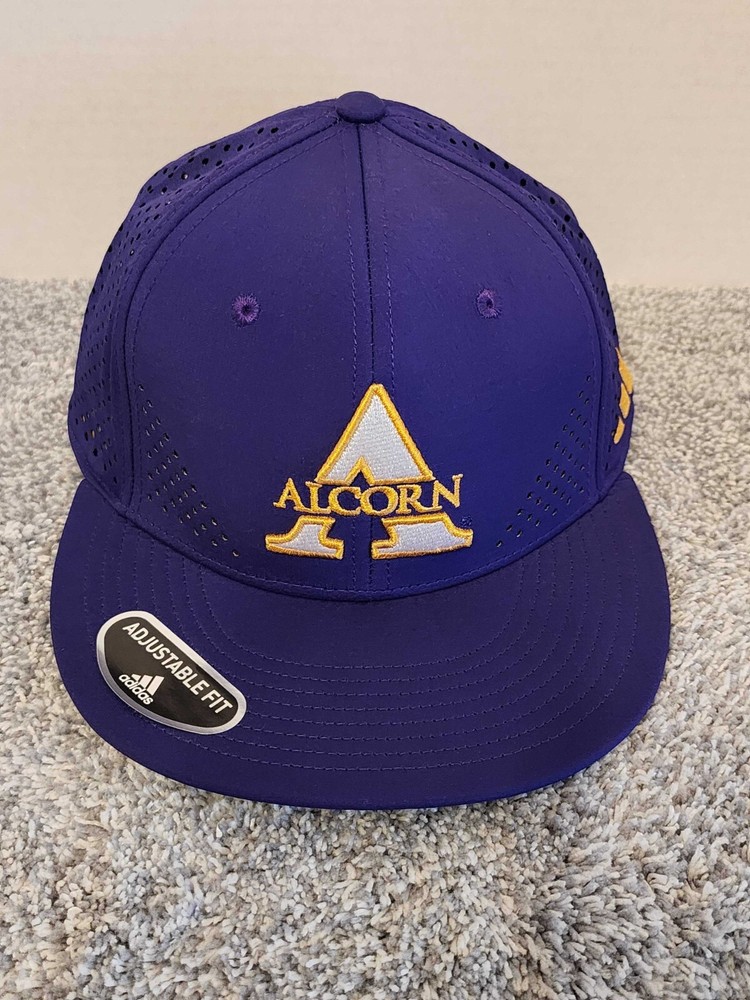 Alcorn State Braves Adidas Adjustable Purple Logo Cap