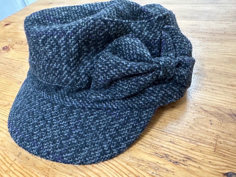 Scala Pronto Military Cadet Hat Bow Gray one size