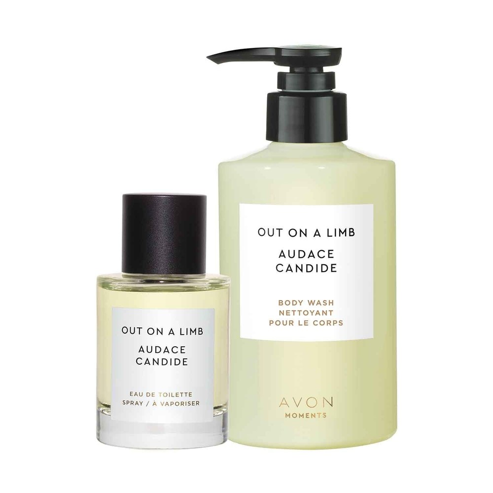 Avon Moments Out On A Limb Perfume and Body Wash Set New Scent 1.7oz & 7.7oz