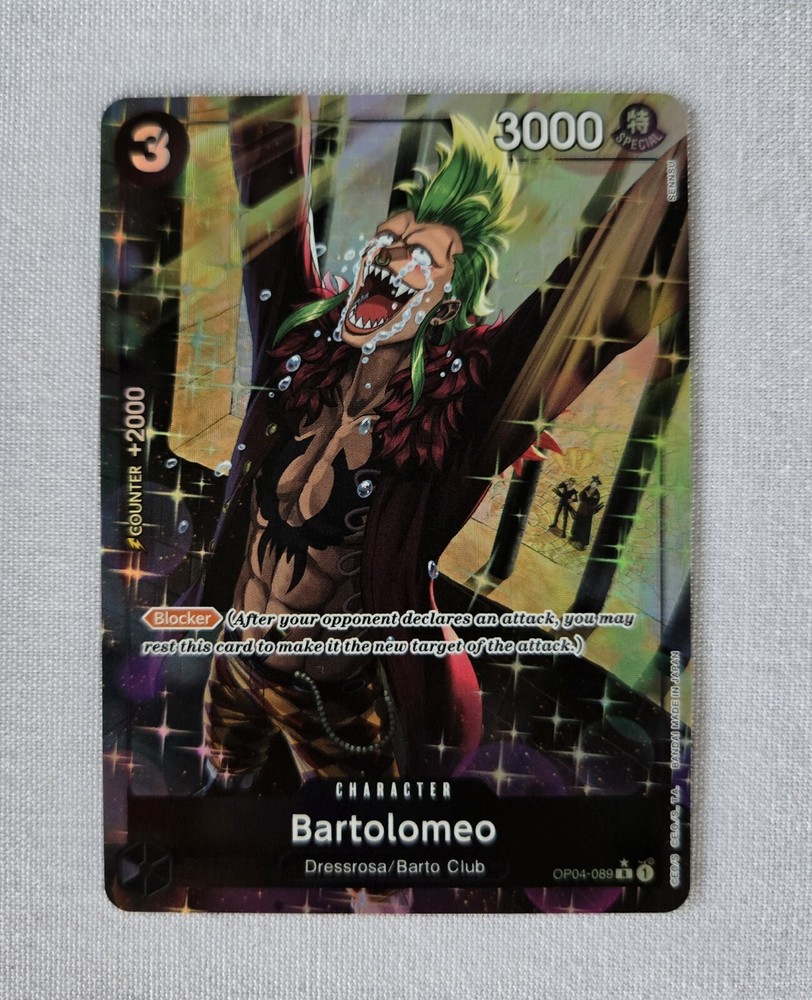 Bartolomeo Parallel OP04-089 ( English ) One Piece Premium Booster PRB-01