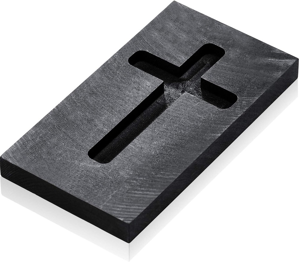 Skyley Cross Graphite Casting Ingot Mold Metal Refining Scrap Melting...