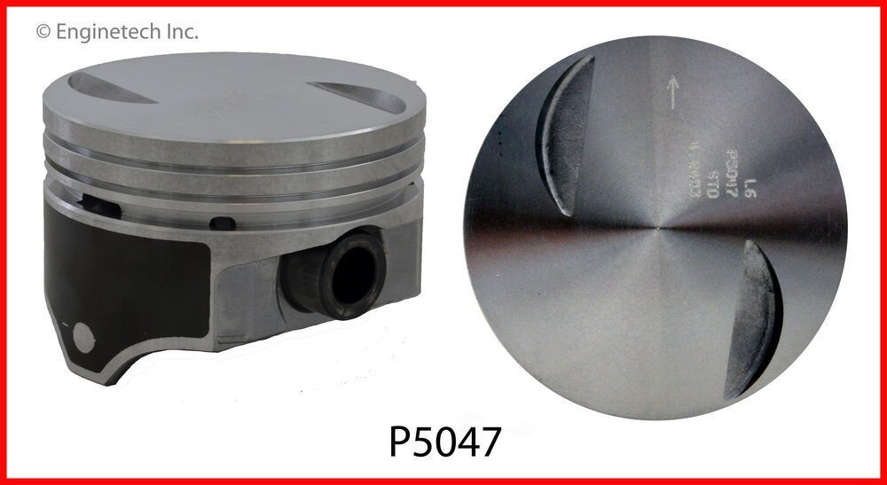 Skirt Coated Piston Set Enginetech P1545-8 for Chevy 454 CID 70-83