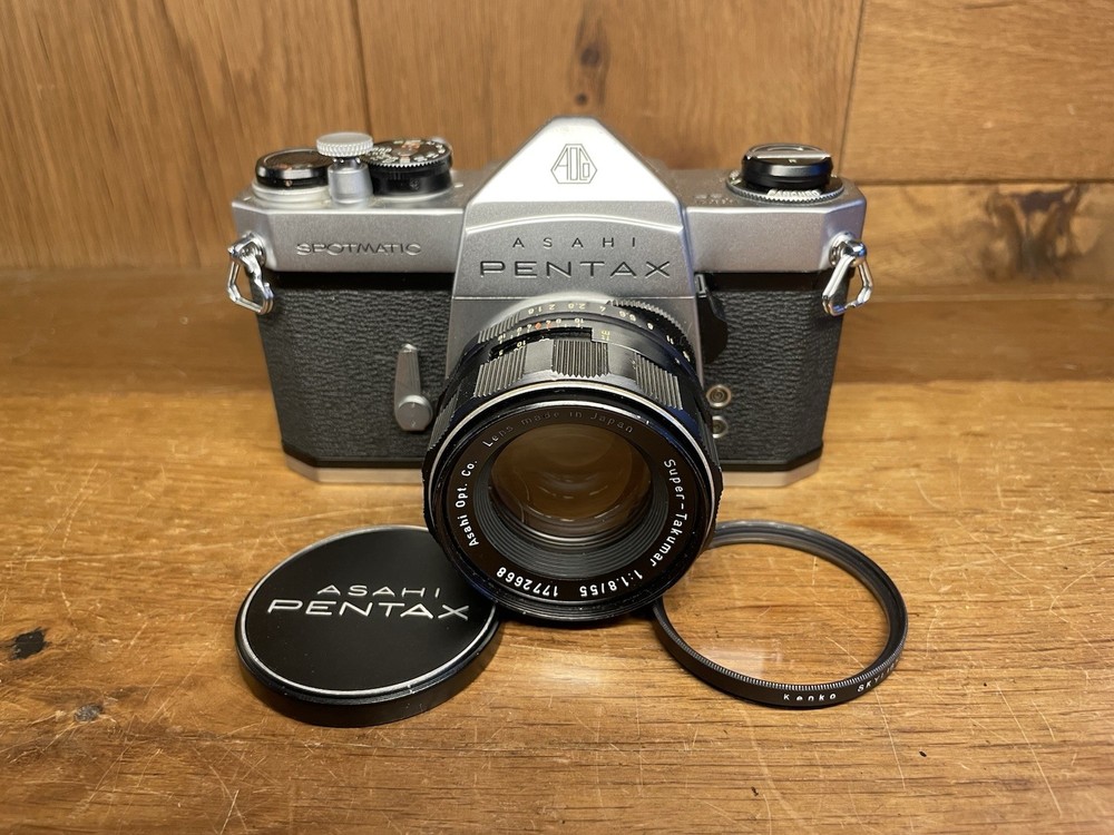 *CLA'd : Near Mint ++* Pentax Spotmatic SP Film Camera Super Takumar 55mm F/1.8