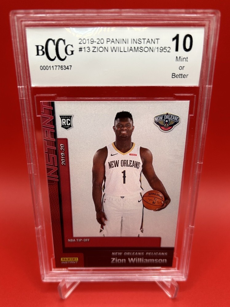 2019-20 Panini Zion Williamson Instant BCCG 10 1 of 1952