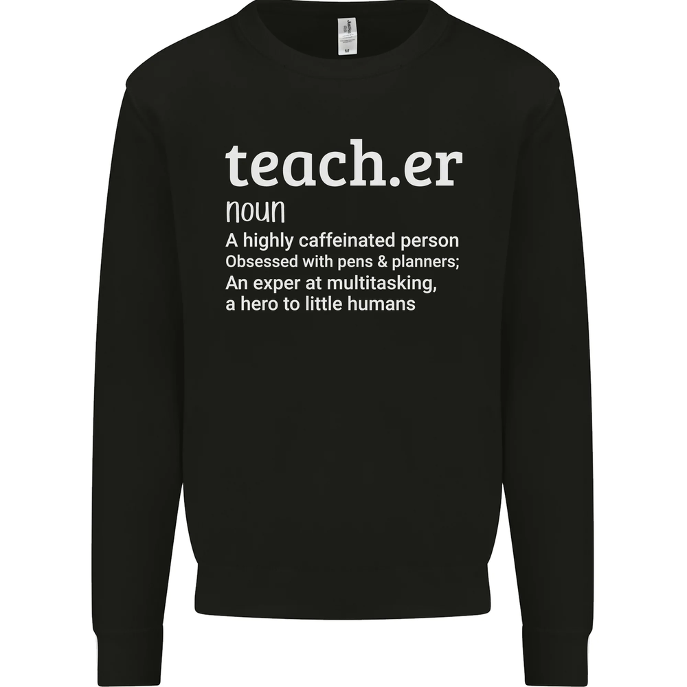 Teacher Maths English Science Sport Funny Mens Sweatshirt Jumper