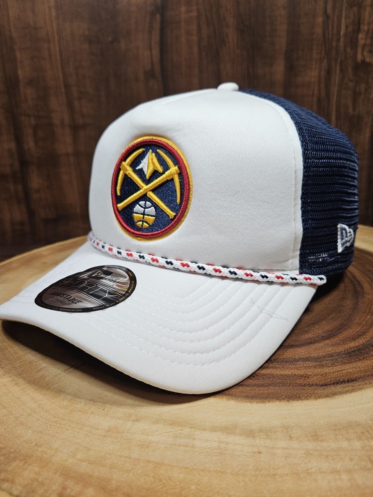 Denver Nuggets New Era 9Fifty A Frame Golfer Rope SnapBack Adjustable Hat Cap