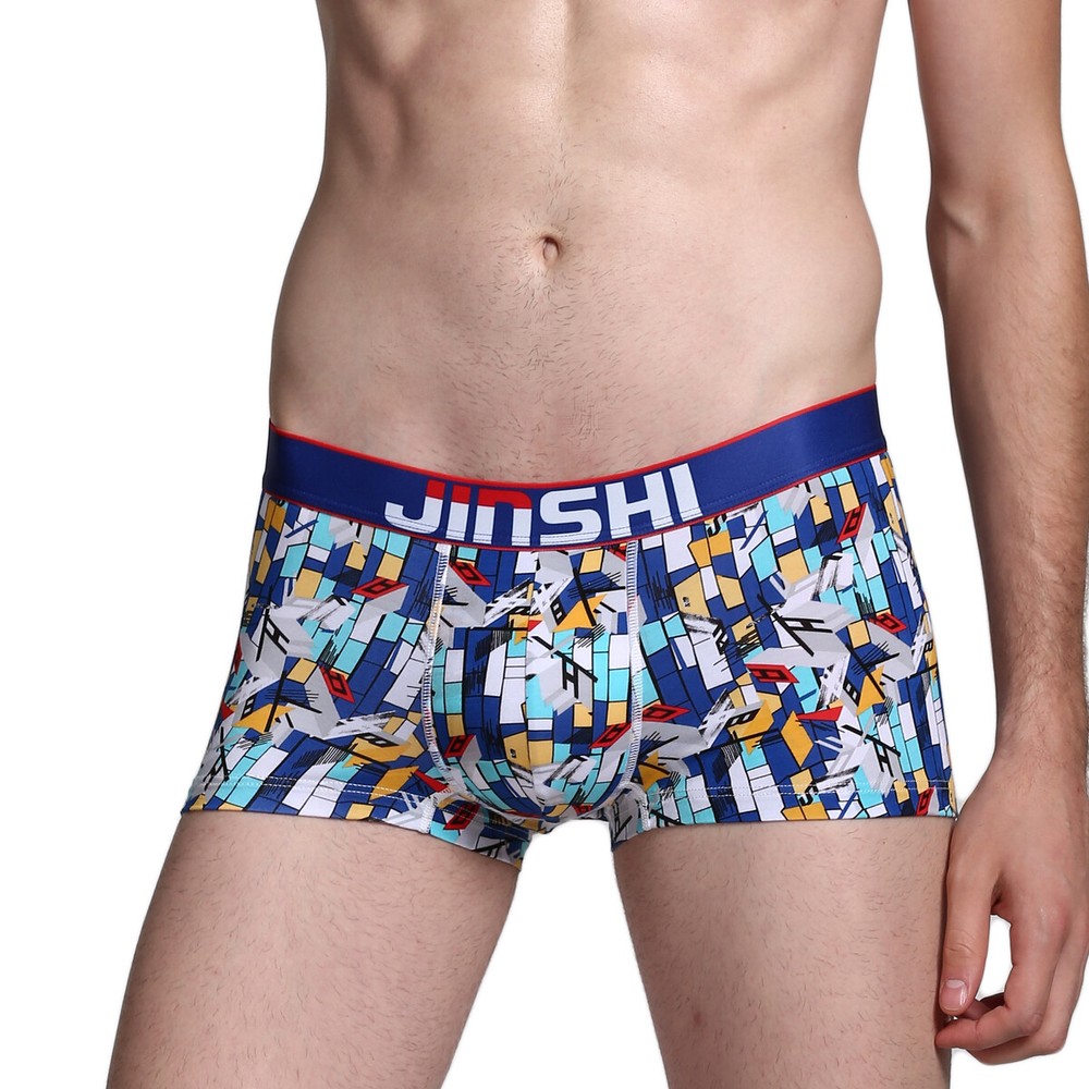 Mens Short Boxer Briefs Soft Comfort Fit 3D Bag Breathable Men Underwear Trunks