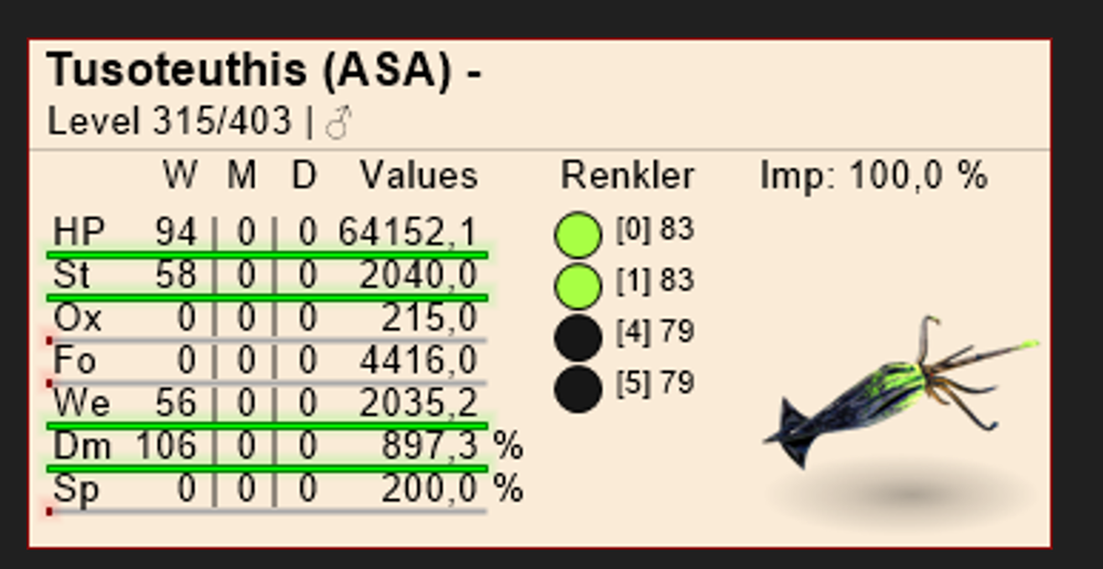 Tusoteuthis %100 imprint & EGGS 🐣 Ark Survival Ascended Official PVE