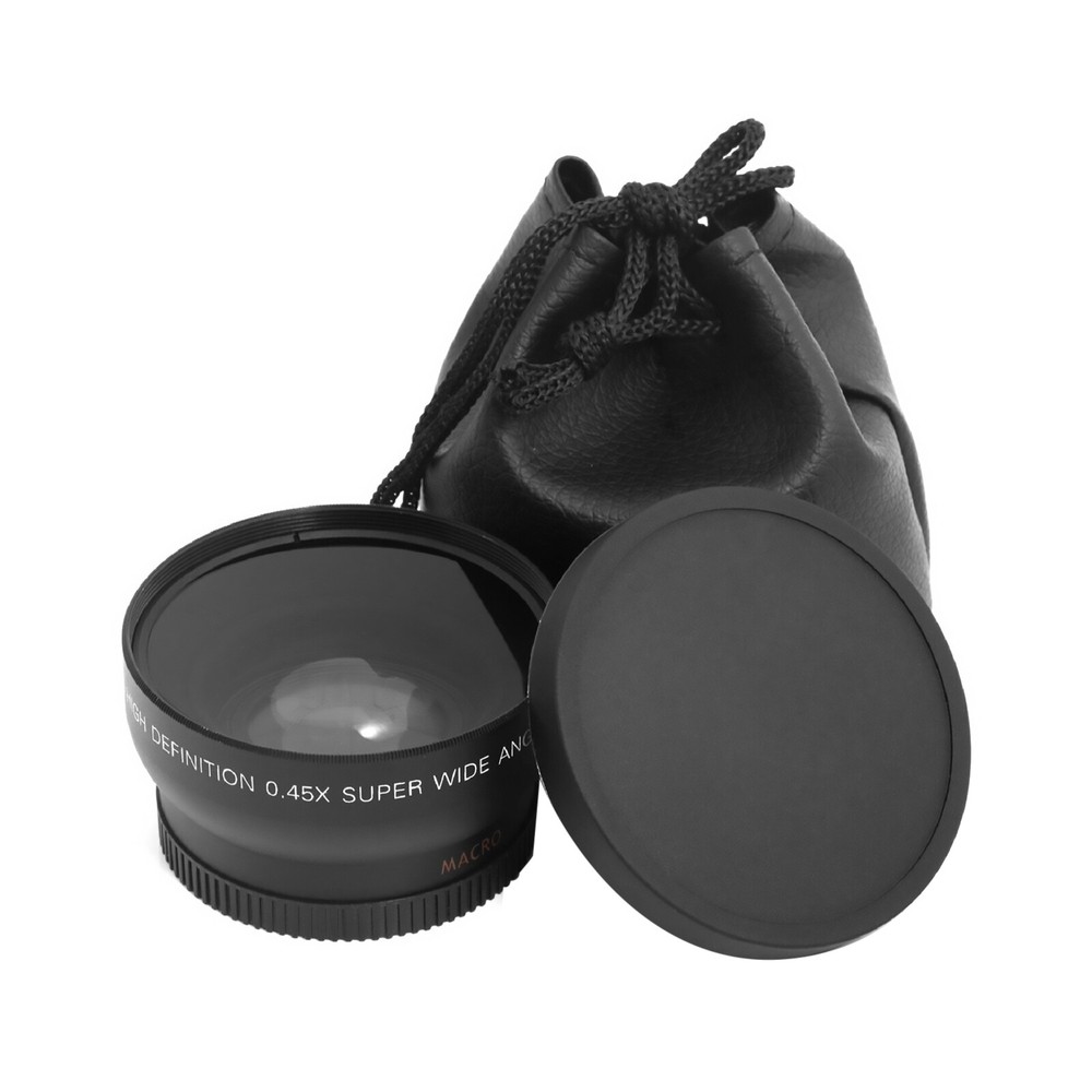 52MM 0.45x Wide Angle Lens + Macro Lens for 52mm DSLR and digital camera A