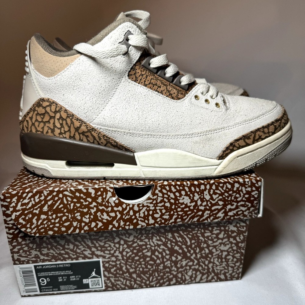 Size 9.5 - Nike Air Jordan 3 Retro Palomino Men's Shoes - CT8532 102