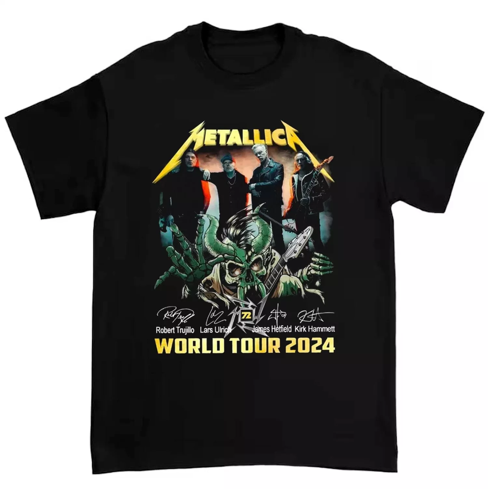 Metallica World Tour 2024 T Shirts, Metallica Shirt For Men Women All Size S-5XL