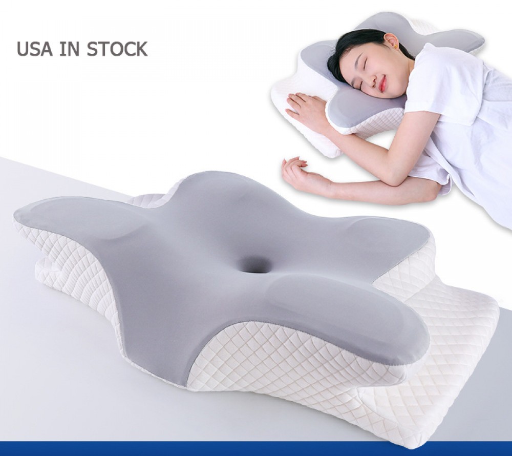 Ergonomic Cervical Memory Foam Pillow for Neck Pain Relief and Support