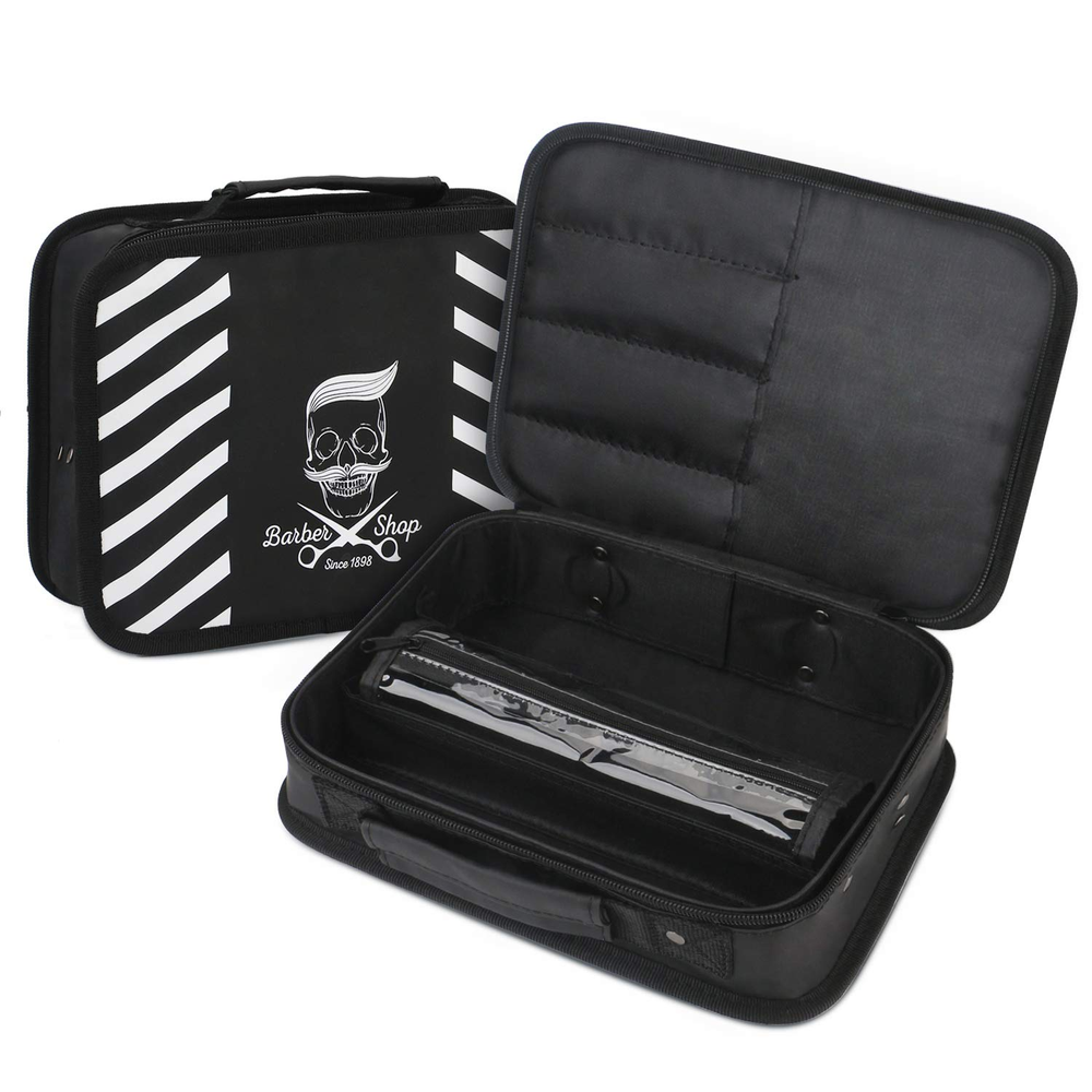 Barber Carrying Case, Stylist Tool Storage Bag for Clippers Scissor Clips Trimme