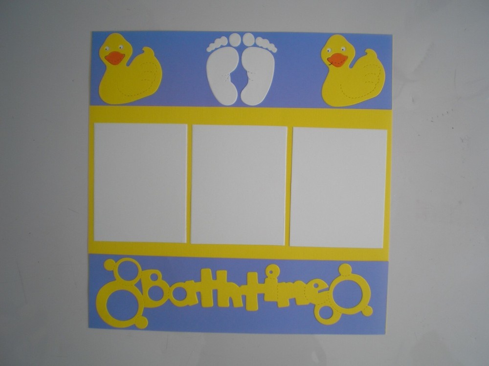 Bath time 1 #105 premade scrapbook pages