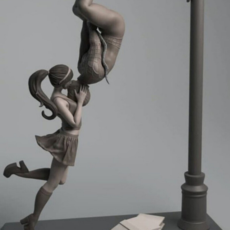 Sweet Kiss Resin Figure 1/24 Scale Model Kit Unpainted and Unassembled 386