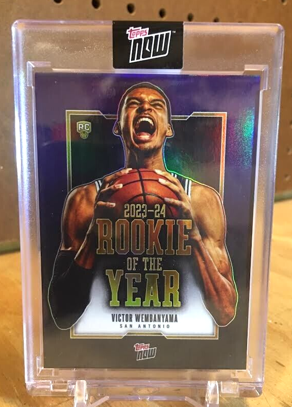 2024 Topps Now Rookie Of The Year Victor Wembanyama RC #VW-6 Spurs Wemby ROY