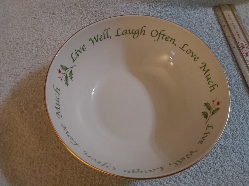 Lenox Holiday Sentiment Bowl