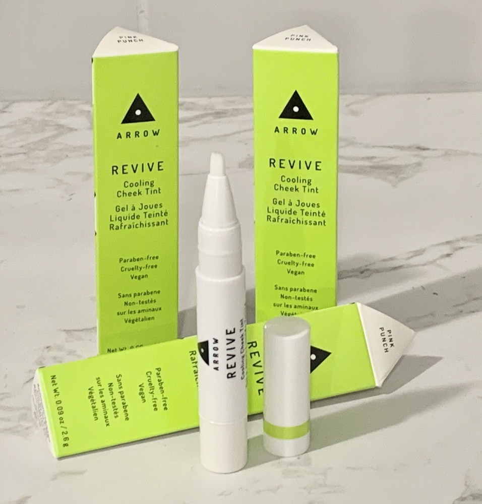 3X Arrow Revive cooling cheek tint blush ~  Pink Punch ~ full size, NIB