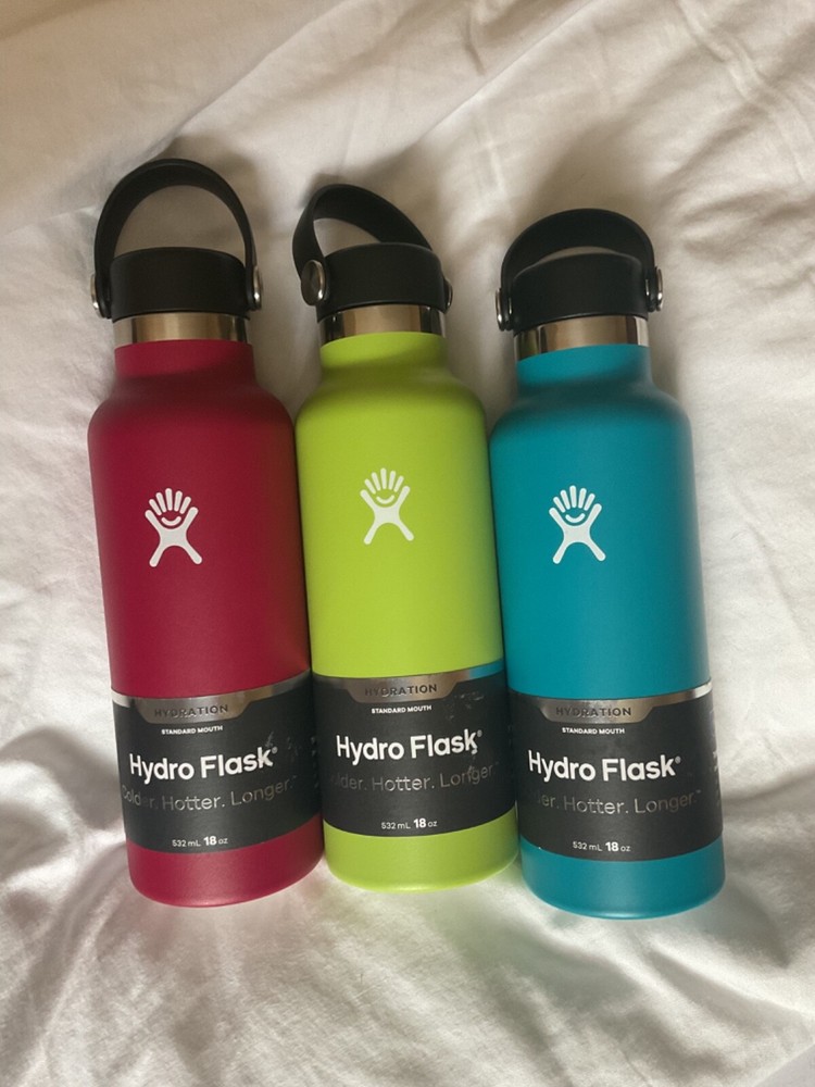 NEW 18 fl oz Hydro Flask Double Wall Vacuum Insulated Stainless Steel Leak Proof