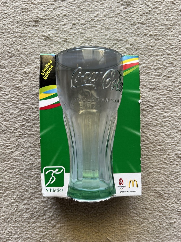 Coca Cola McDonalds 2008 Beijing Olympics Collectible Glass Cup