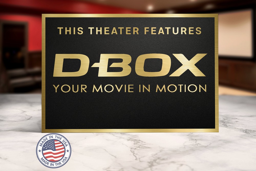 Dbox Home Movie Theater Sign