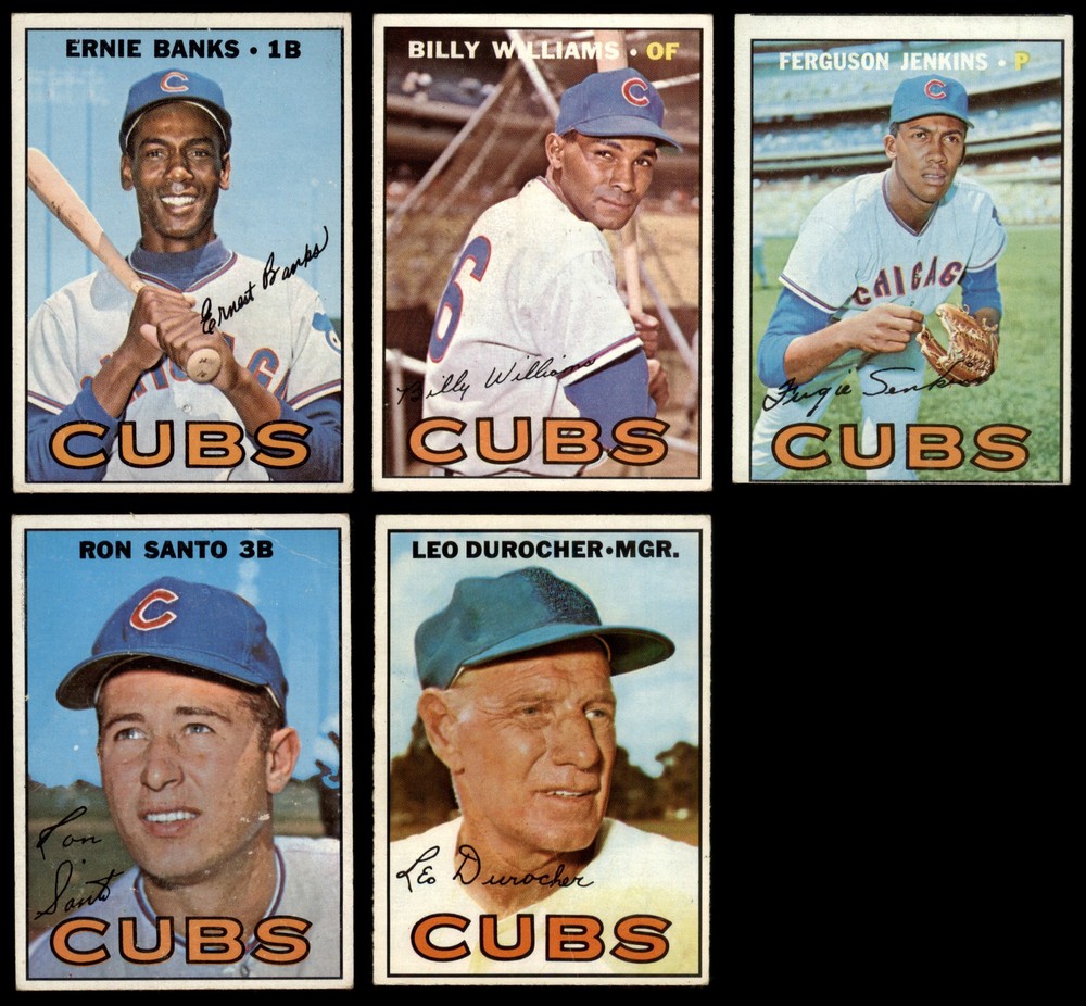 1967 Topps Chicago Cubs Team Set 2.5 - GD+ 6909729