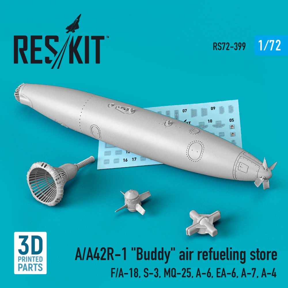 1:72 ResKit RS72-0399 A/A42R-1 Buddy Air Refueling Store for Scale Model Kit