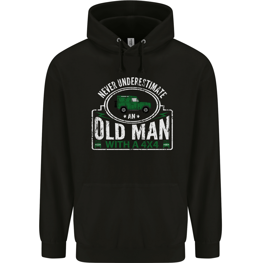 Old Man 4x4 Off Road Adventure 80% Cotton Hoodie for Men