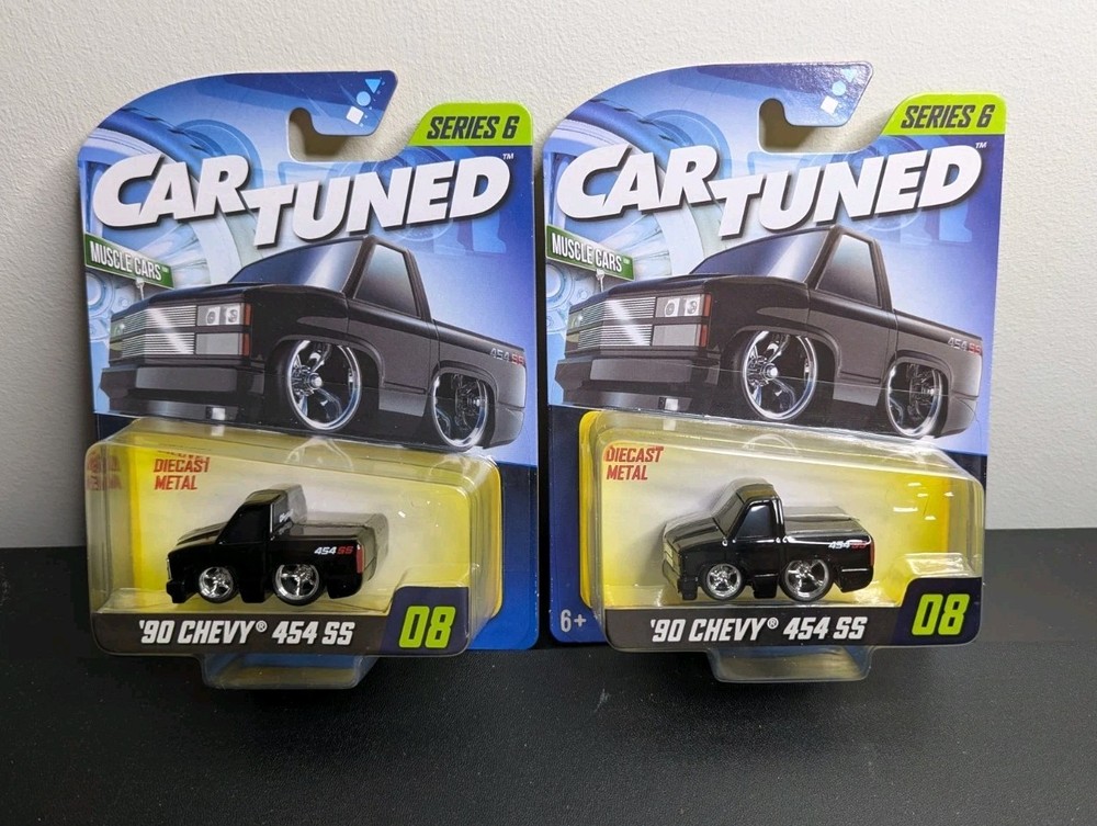 NEW Car Tuned *LOT OF 2* Series 6 '90 CHEVY 454 SS Black Pro Street 2025 MGA