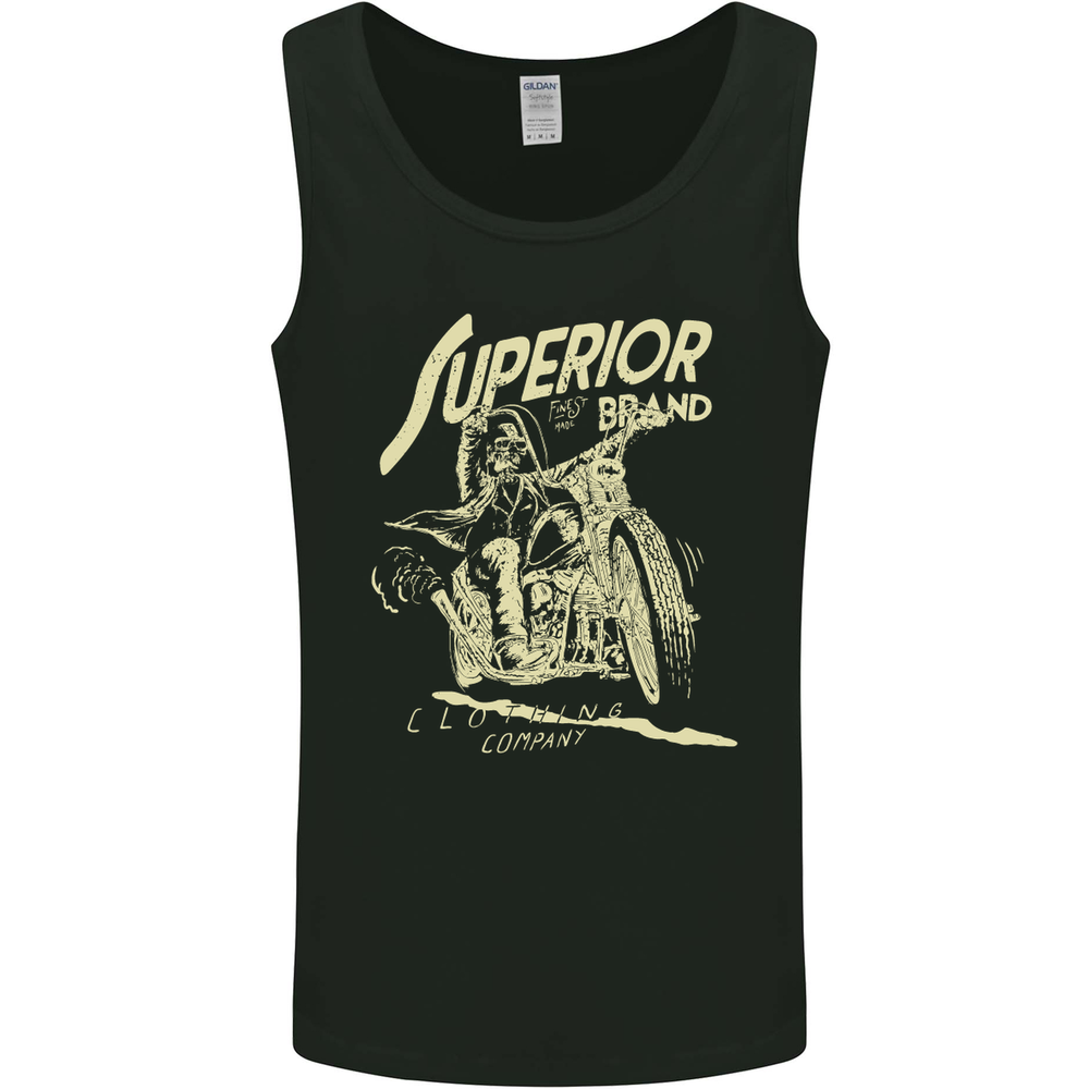 Superior Brand Motorbike Biker Motorcycle Mens Vest Tank Top