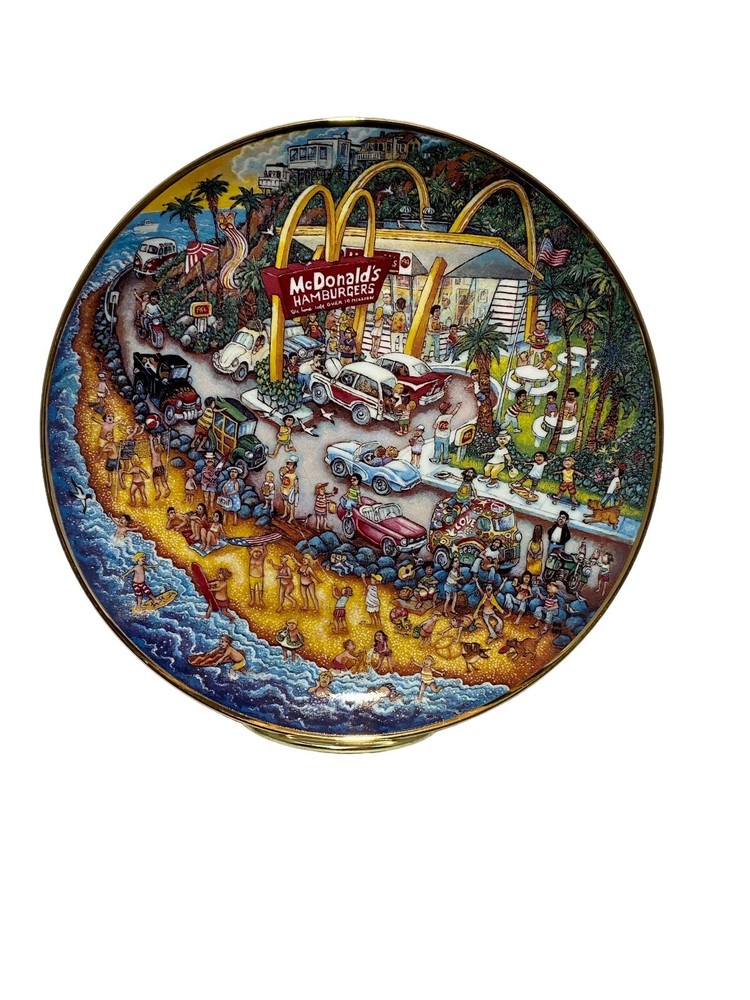 MCDONALDS Golden Summer Bill Bell Limited Edition Porcelain Plate Franklin Mint