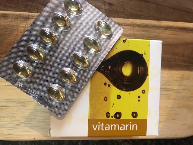 Vitamarin Fish Oil with Vitamin D A E Iodine and Essential Fatty Acids